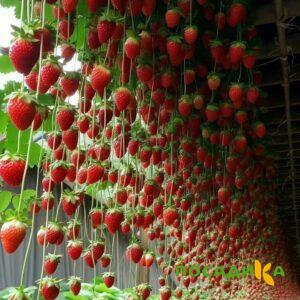 Клубника ампельная Анастасия купить по цене от 370р. в интернет-магазине «Посадика» с доставкой почтой в в Кузнецке и по всей России – [изображение №1].